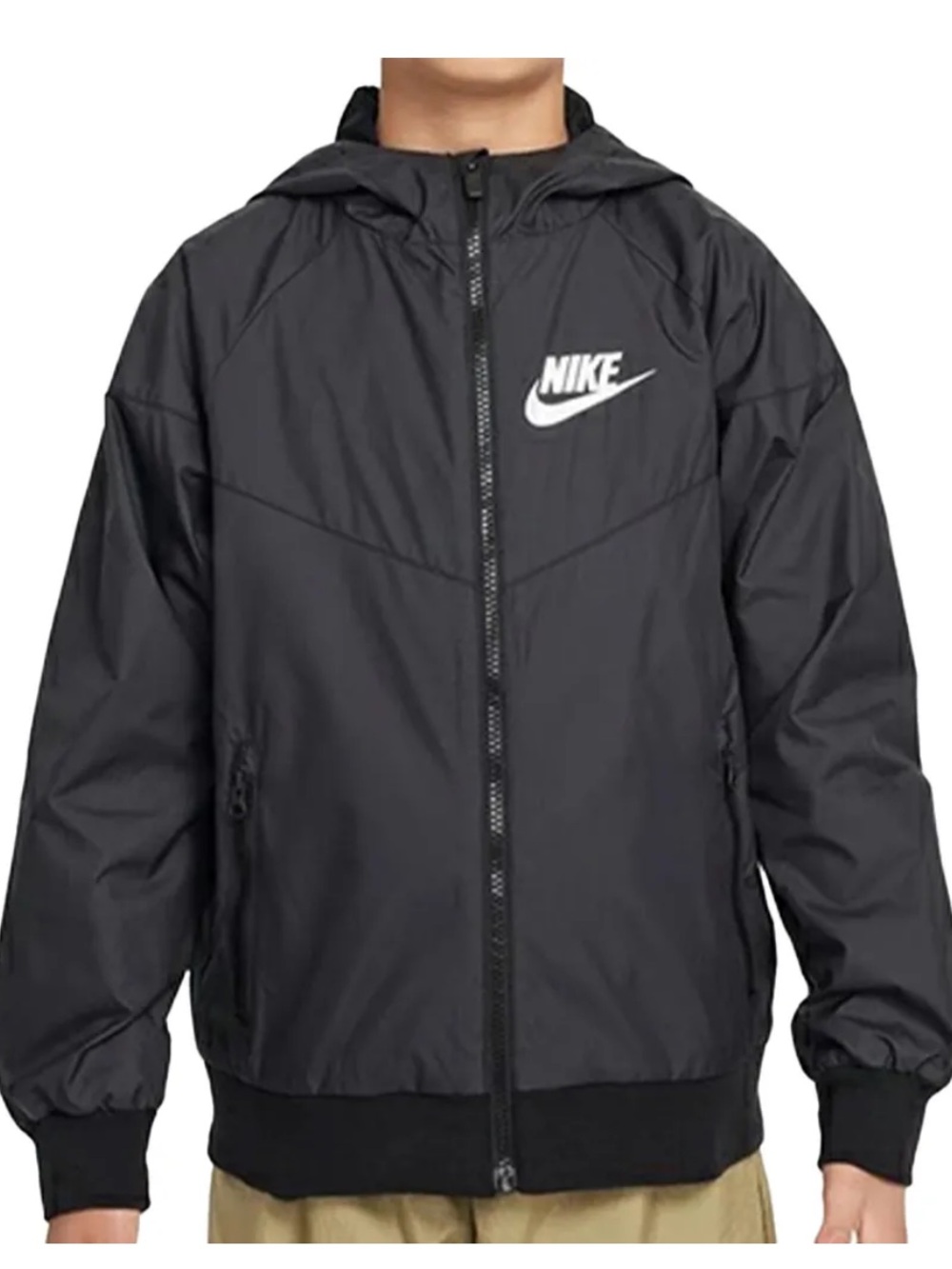 Nike Boys' Black Windrunner Jacket